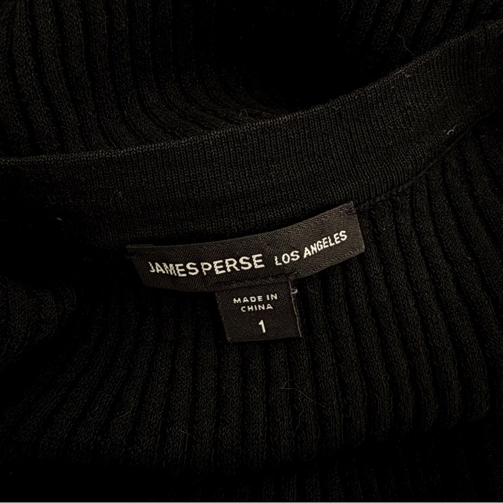 James Perse Lightweight Ribbed Linen Knit Vest Tank - Picture 3 of 4